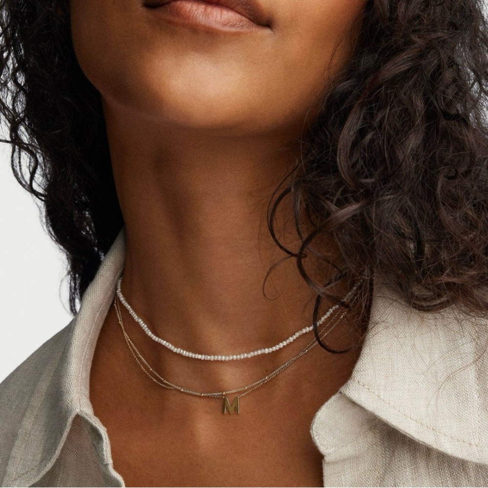 Mejuri Micro Pearl Necklace